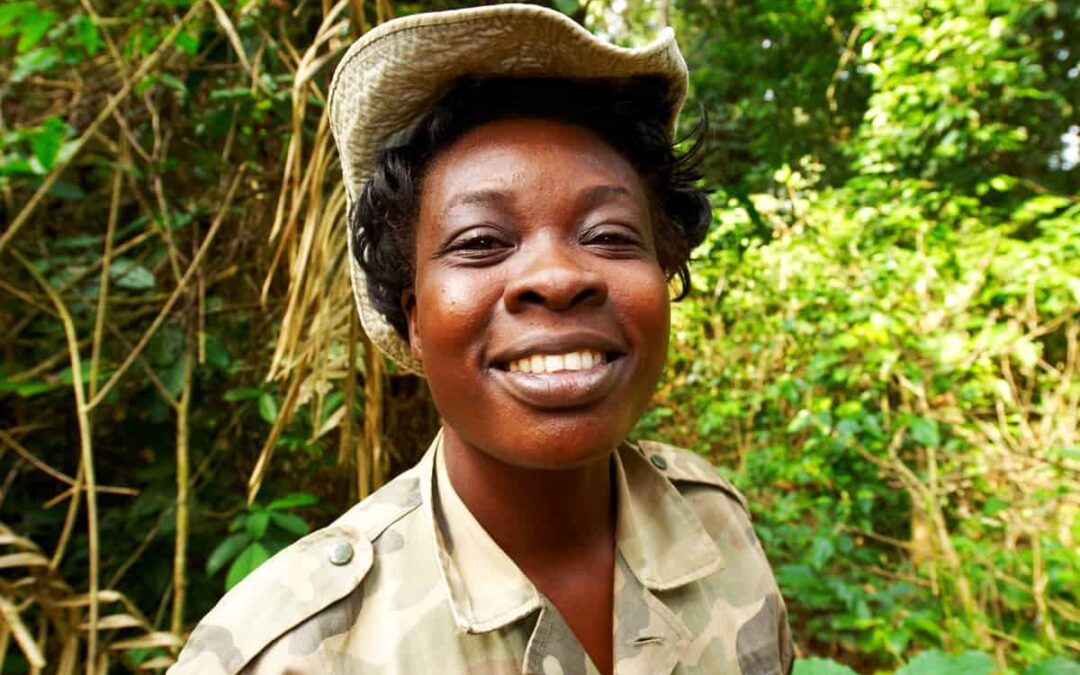 Eine Ecoguard-Rangerin in der Zentralafrikanischen Republik