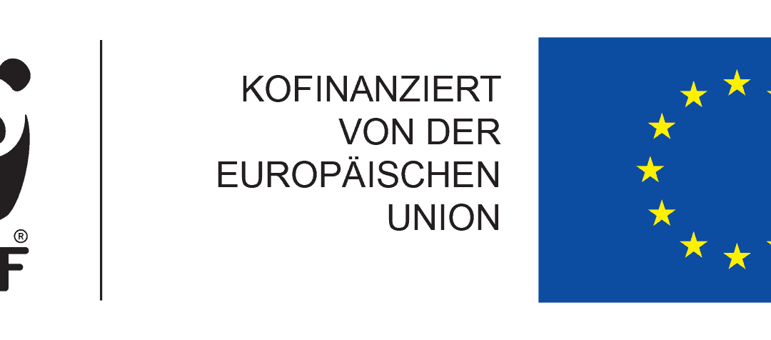 WWF und EU logobadge für kofinanzierte Projekte