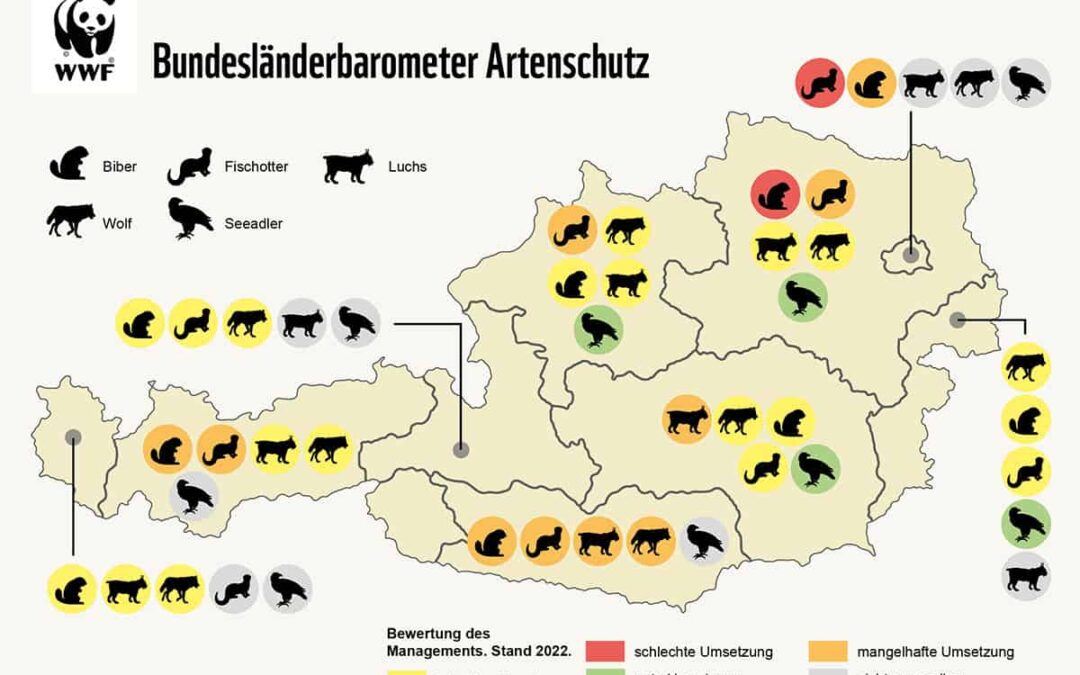 Grafik Bundeslaenderbarometer Artenschutz 2022-Österreich(c)WWF Österreich