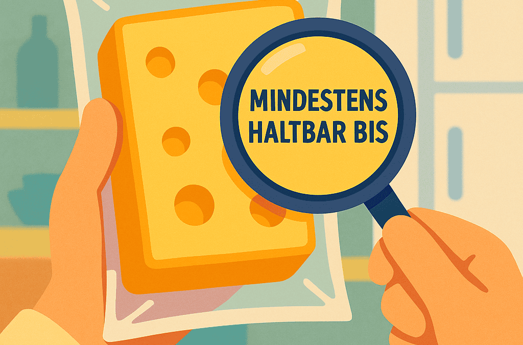 Mindeshaltbarkeitsdatum an einem Stück Käse (c) ChatGPT WWF