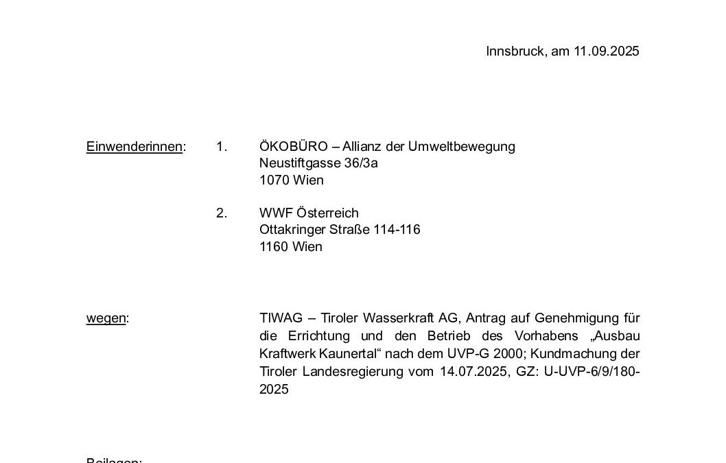 WWF-OEKOBUERO-Stellungnahme-Ausbau Kraftwerk Kaunertal_20250915