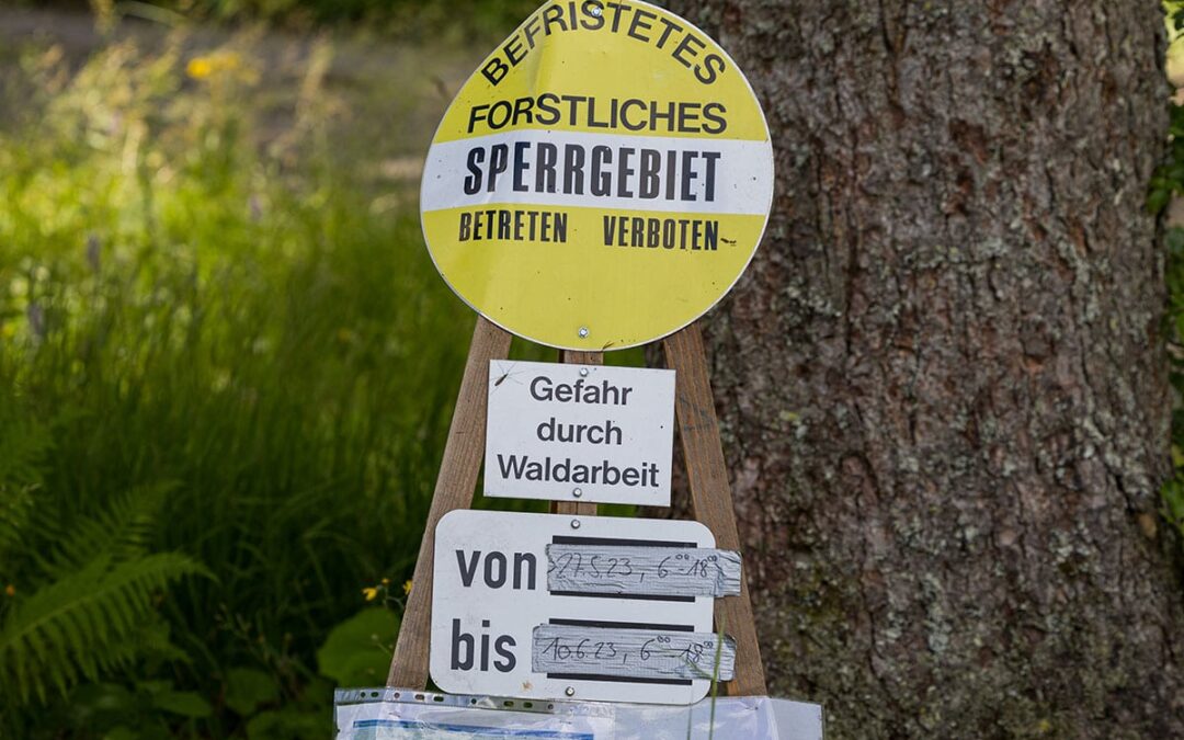 Schild forstliches Sperrgebiet (c) Christian Lendl