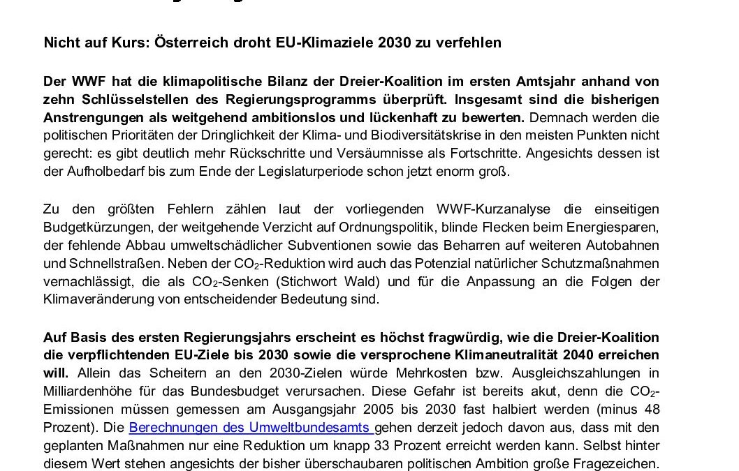 WWF-Klimaschutz-Monitor 2026