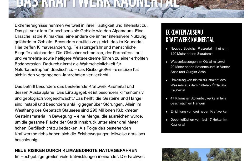 WWF Factsheet Naturgefahren Kraftwerk Kaunertal 2026