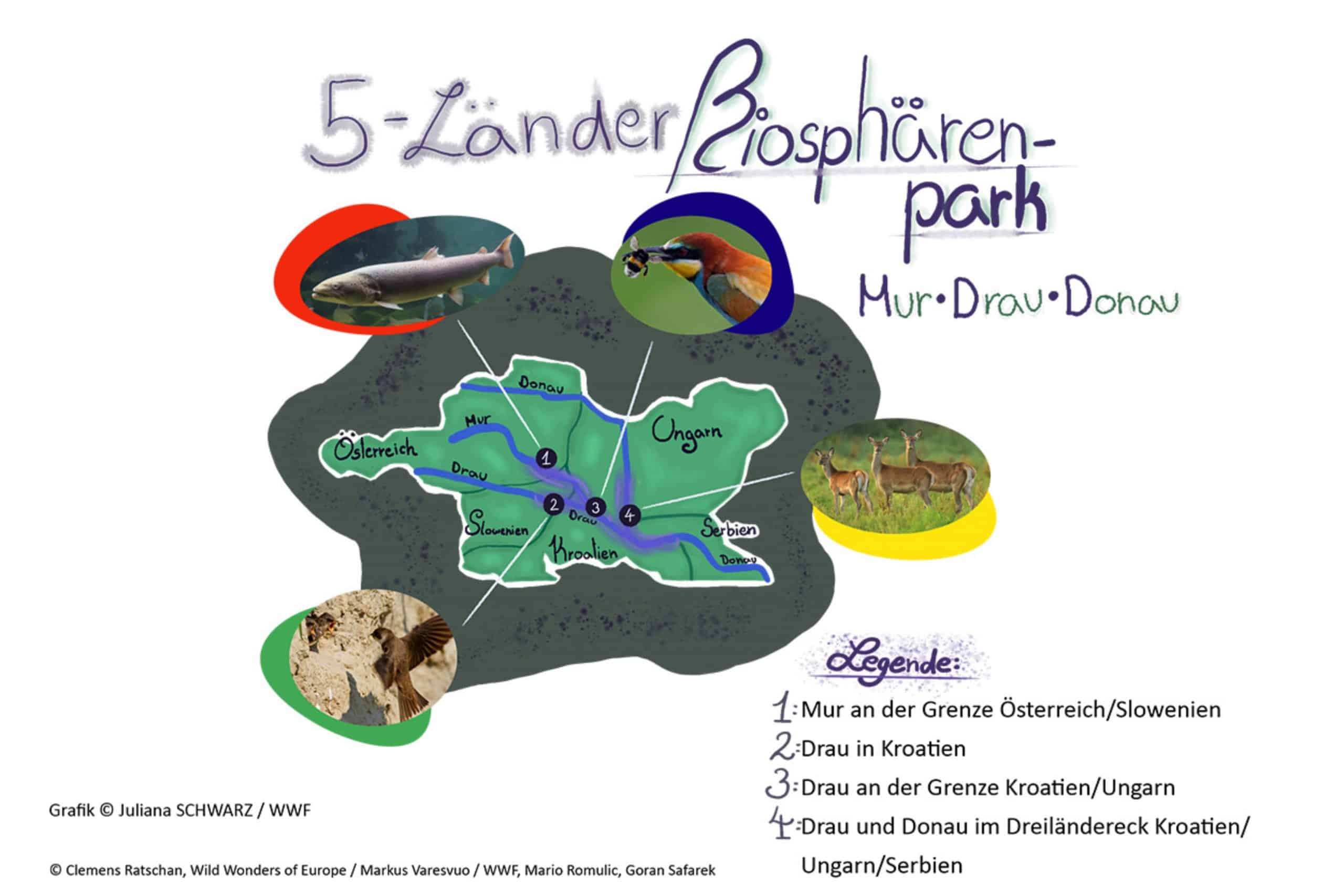 5-Länder Biosphärenpark Mur-Drau-Donau