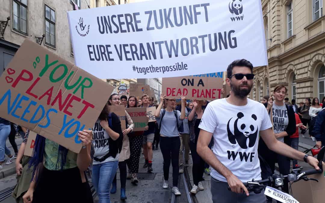 WWF beim Klimastreik: Intakte Natur als Verbündete gegen Klimakrise