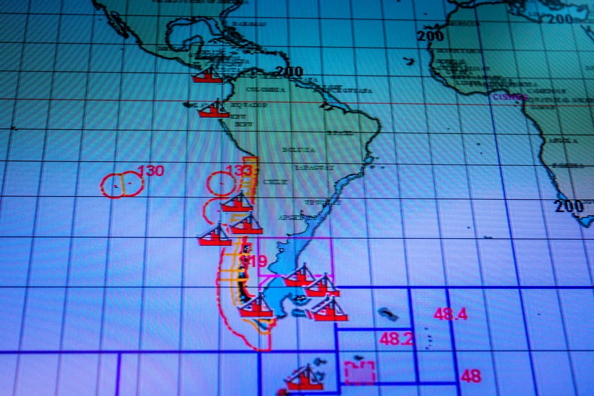 Überwachung von Fischereiaktivitäten bei Chile