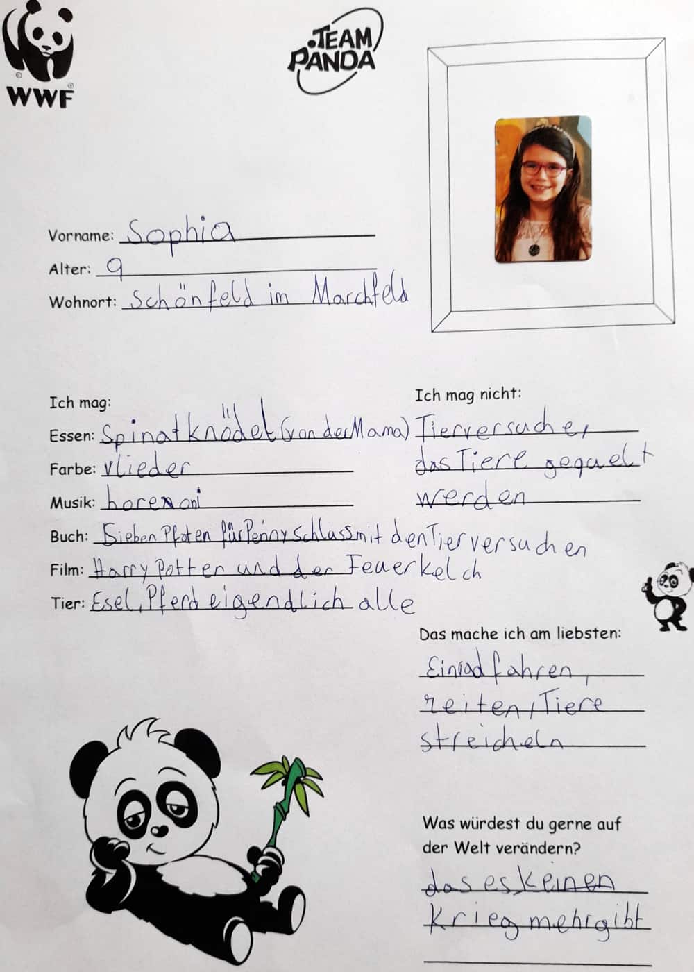 Sophia aus Schönfeld © privat