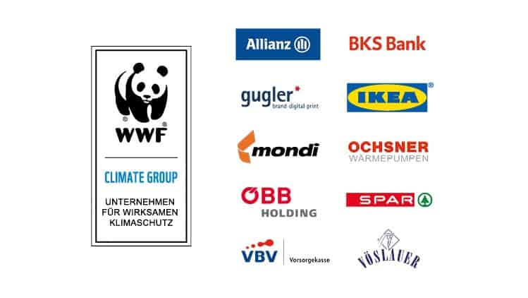WWF CLIMATE GROUP Partnerunternhemen © WWF Österreich