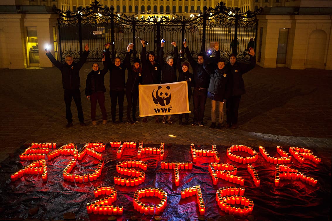 Earth Hour 2016: Schloss Schönbrunn, Wien, © by WWF / David Prokop