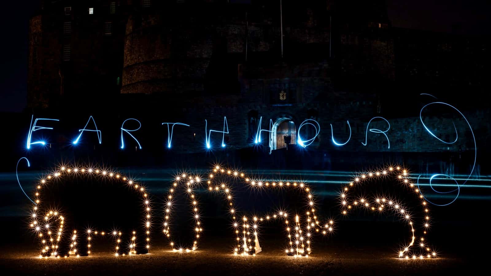 Eine Earth Hour - Installation in Schottland