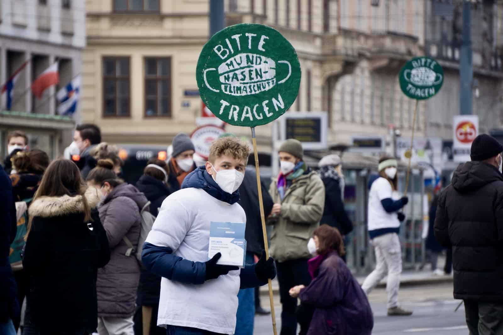 Demonstrieren geht auch Corona-sicher, © by Jakob Mohl Demonstrieren geht auch Corona-sicher, © by Jakob Mohl