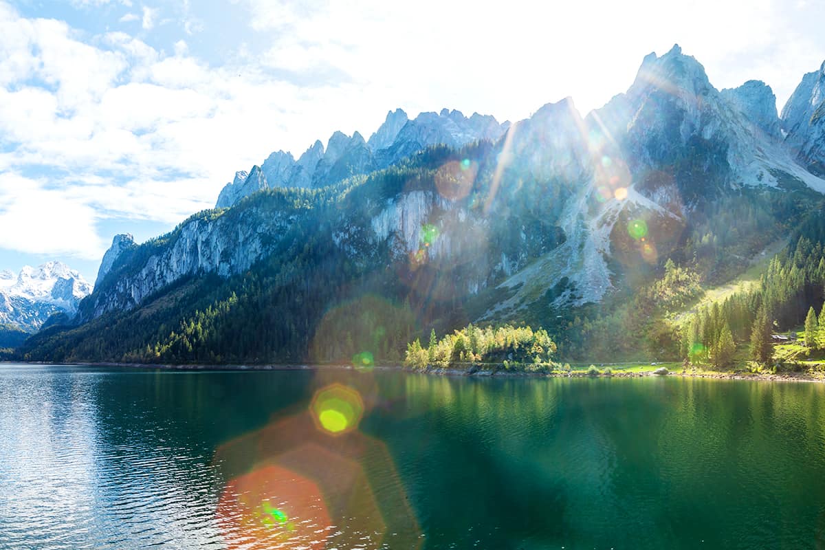 Gosau See und Gosaukamm mit Dachstein im Blick