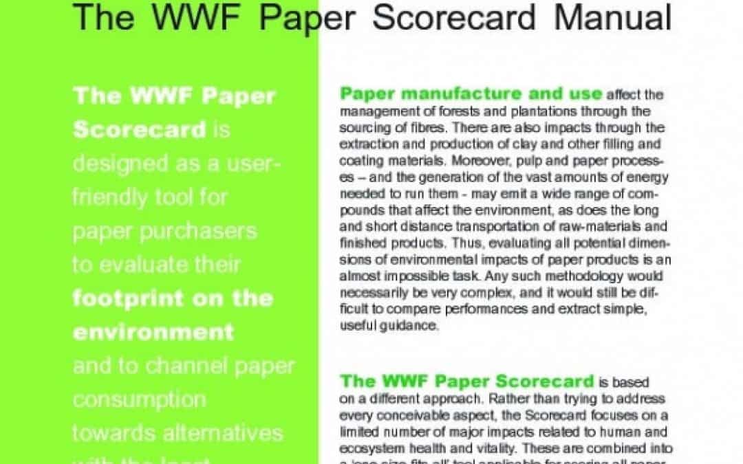WWF veröffentlicht neues Messinstrument für Papierproduktion