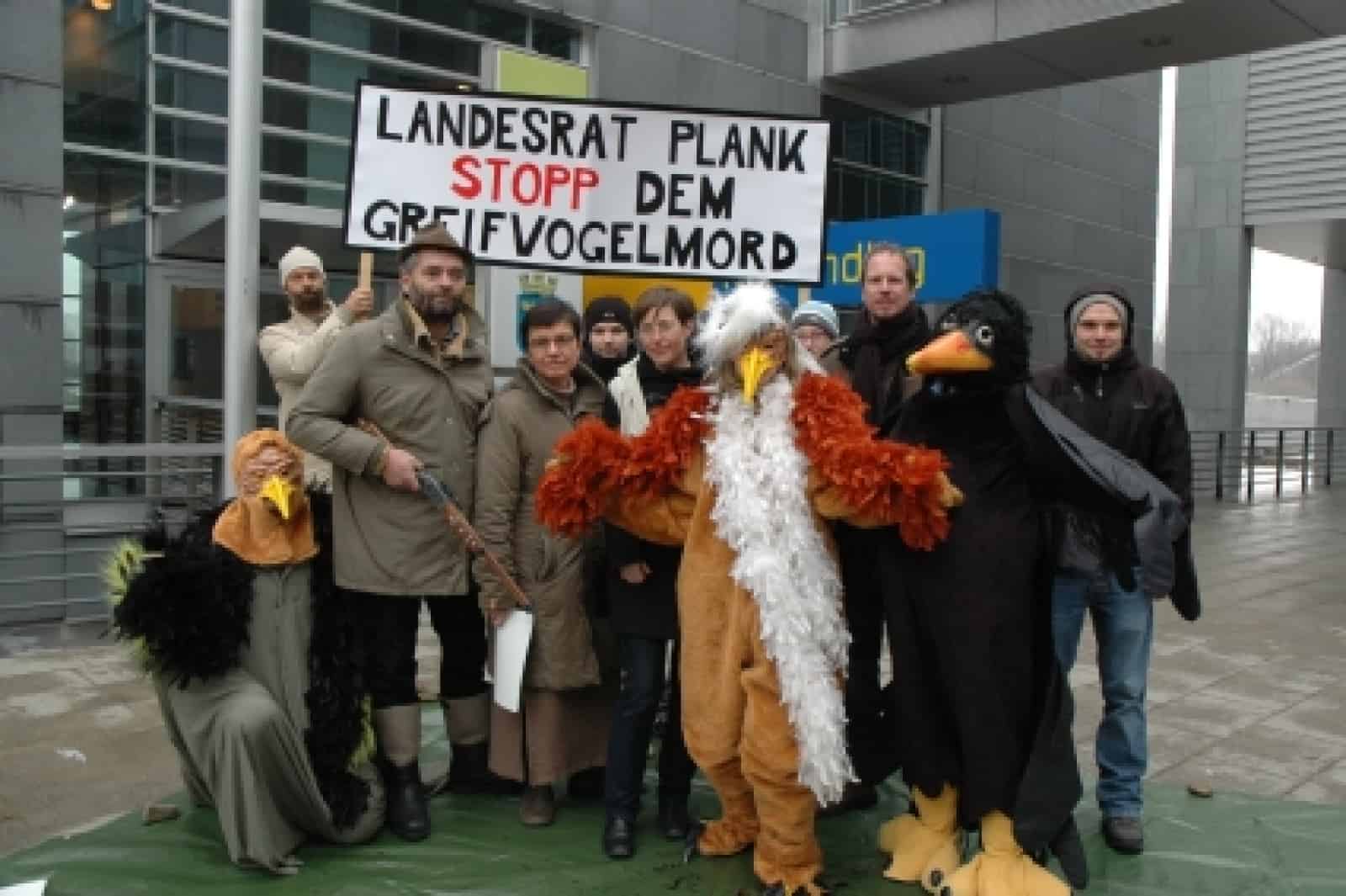 Protestaktion NÖ Greifvogelverordnung