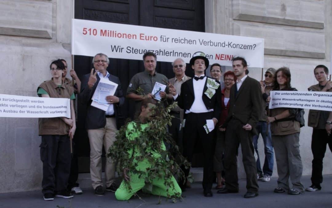 NGOs gegen Verbund-Kapitalerhöhung: Keine Steuergelder für Flusszerstörung!