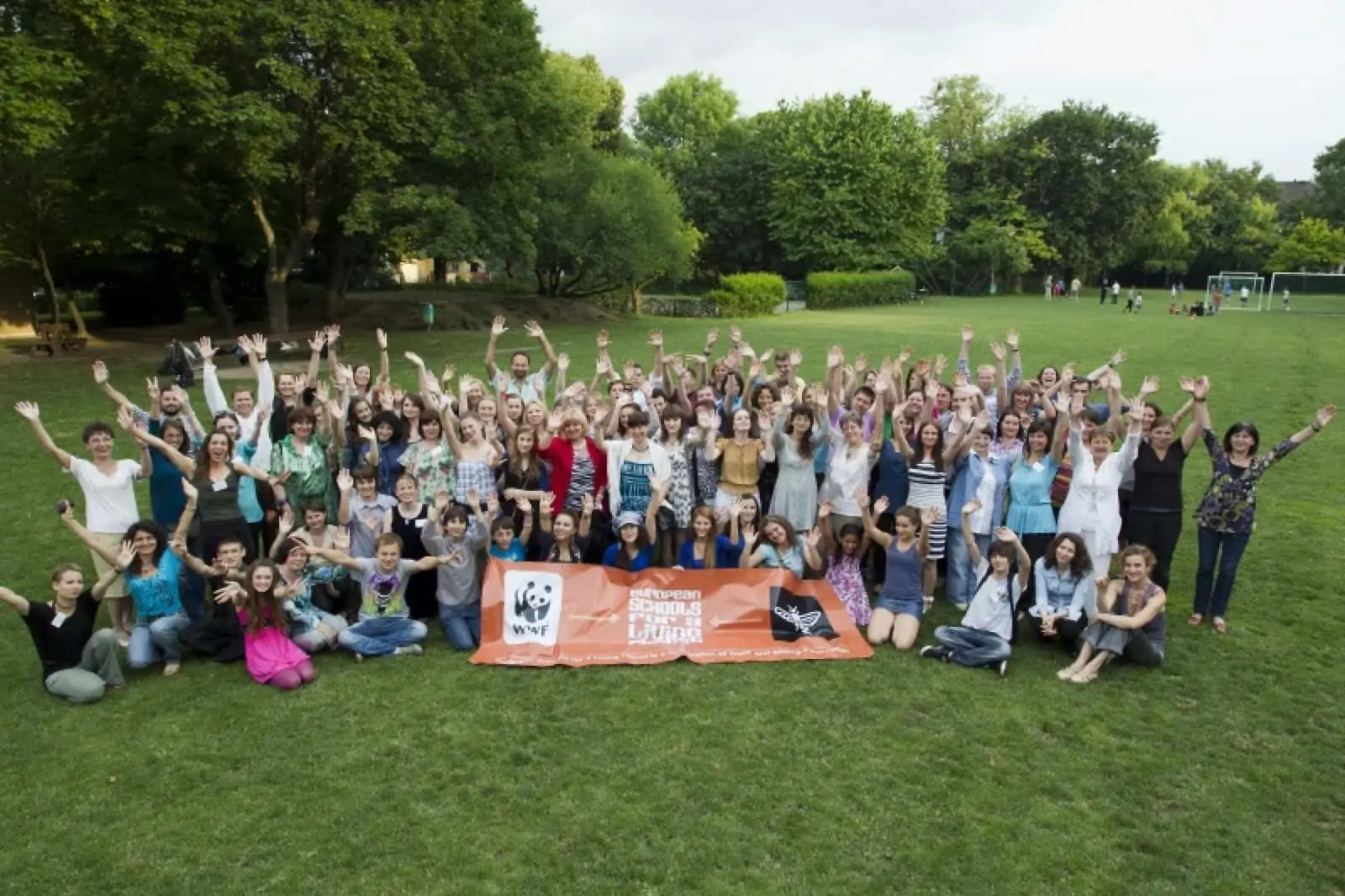 Gruppenfoto European Schools for a Living Planet Abschlussveranstaltung Juni 2011, © by WWF Gruppenfoto European Schools for a Living Planet Abschlussveranstaltung Juni 2011, © by WWF