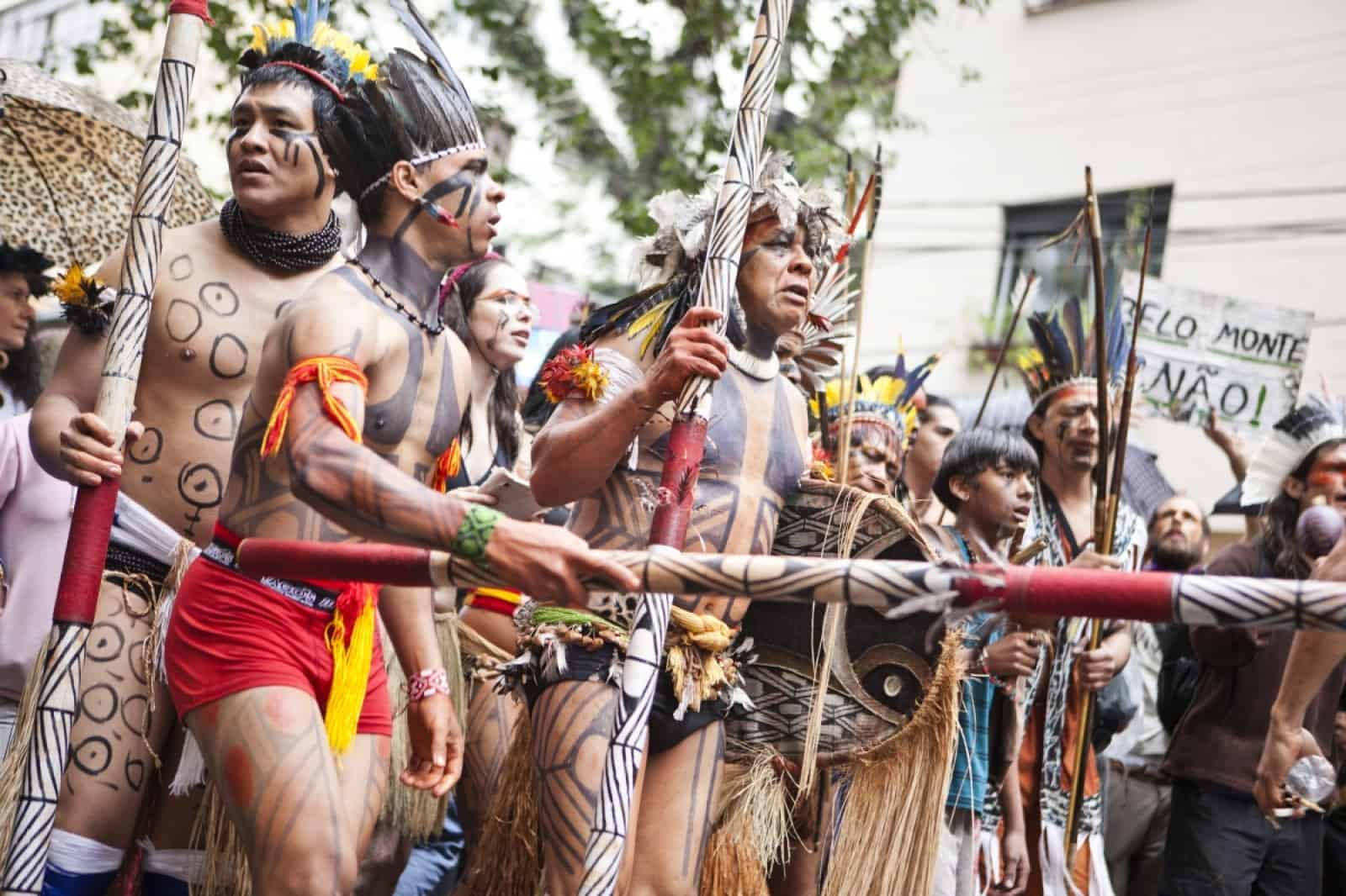 Protestierende Ureinwohner Belo Monte_(c)Severin Wurnig, © by Severin Wurnig