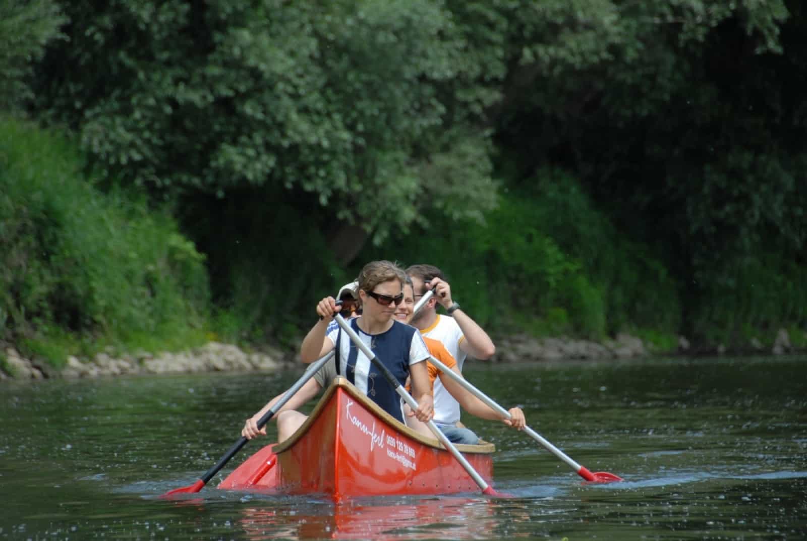 Canoeing March Thaya