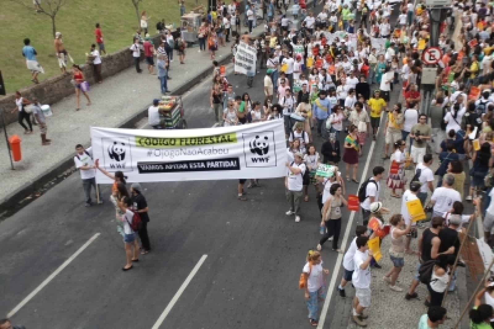 March for appealing to Dilma Rousseff, © by  WWF/Marco Sarti