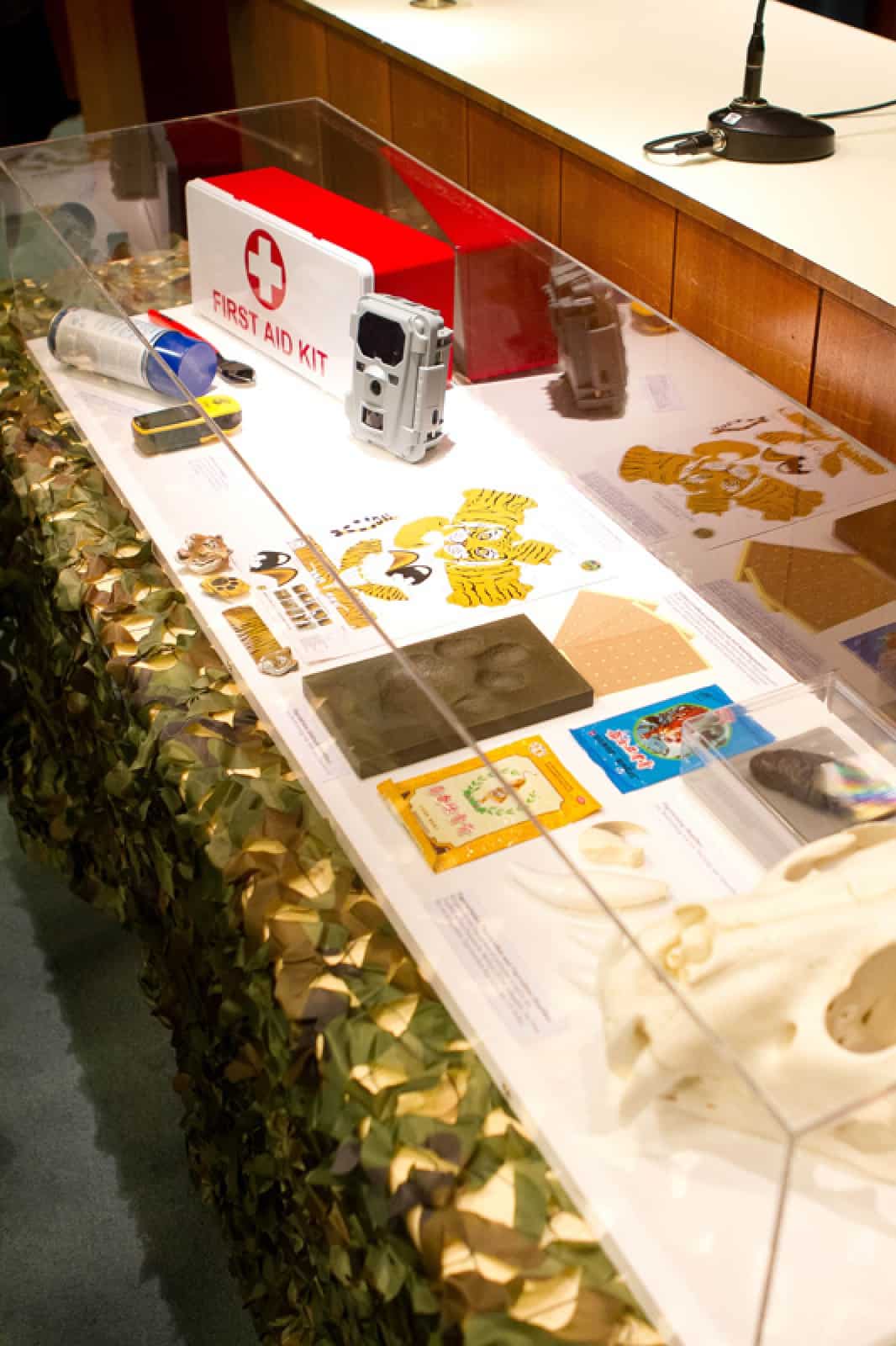 Vitrine WWF-Tigerausstellung, © by Andreas-Zednicek/WWF Vitrine WWF-Tigerausstellung, © by Andreas-Zednicek/WWF