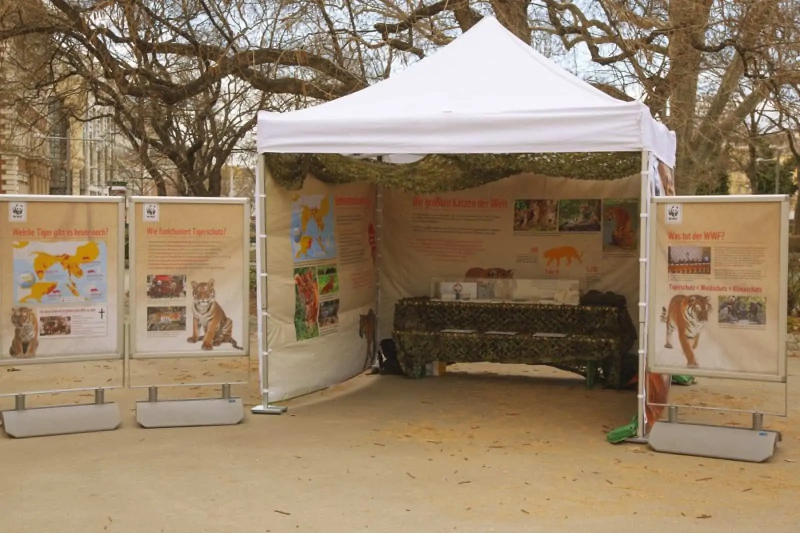 Tigerzelt im Wiener Resselpark, © by David Prokop/WWF Tigerzelt im Wiener Resselpark, © by David Prokop/WWF