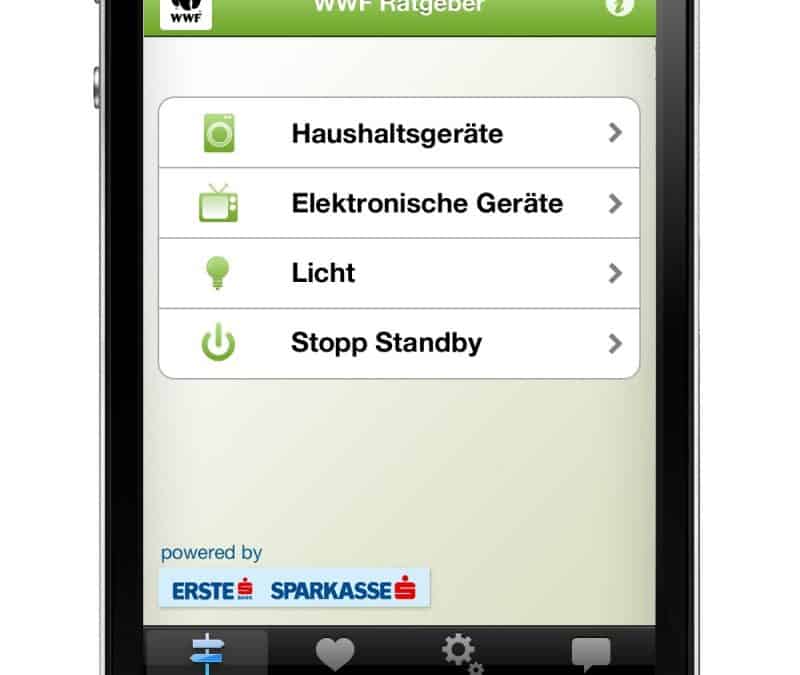 Neue WWF Smartphone-App liefert Stromspar-Tipps für Haushalte