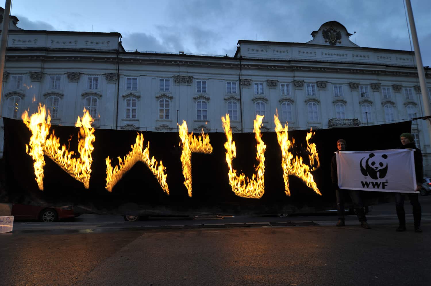 Feuerinstallation Natur