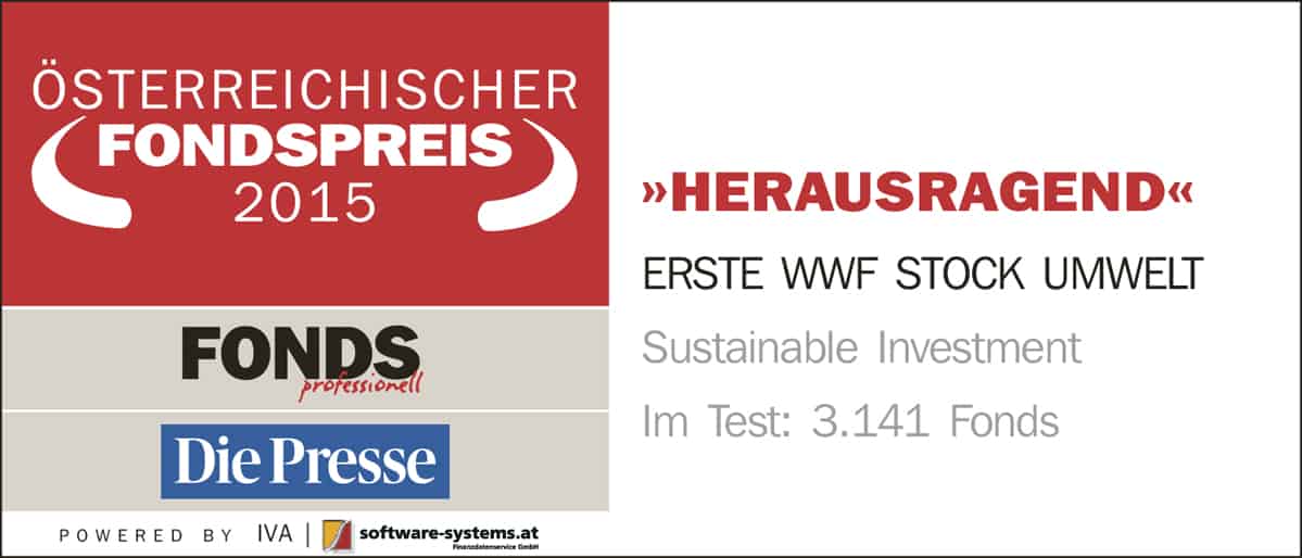 ERSTE WWF STOCK UMWELT, © by Österreichischer Fondspreis ERSTE WWF STOCK UMWELT, © by Österreichischer Fondspreis