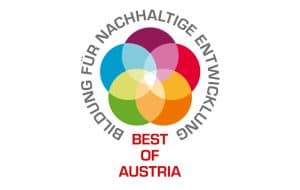 Logo Bildung für nachhaltige Entwicklung – BEST OF AUSTRIA, © by BMLFUW Logo Bildung für nachhaltige Entwicklung – BEST OF AUSTRIA, © by BMLFUW
