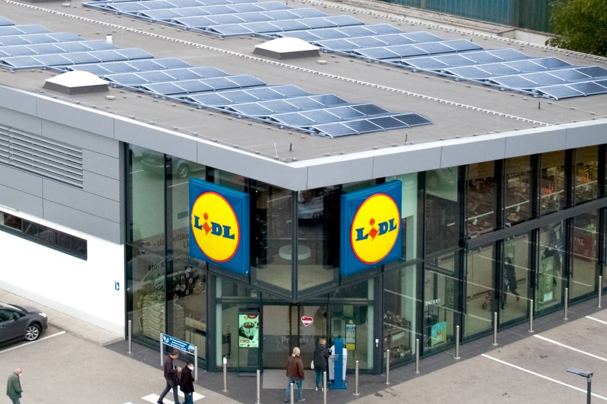 LIDL Filiale mit Solaranlage