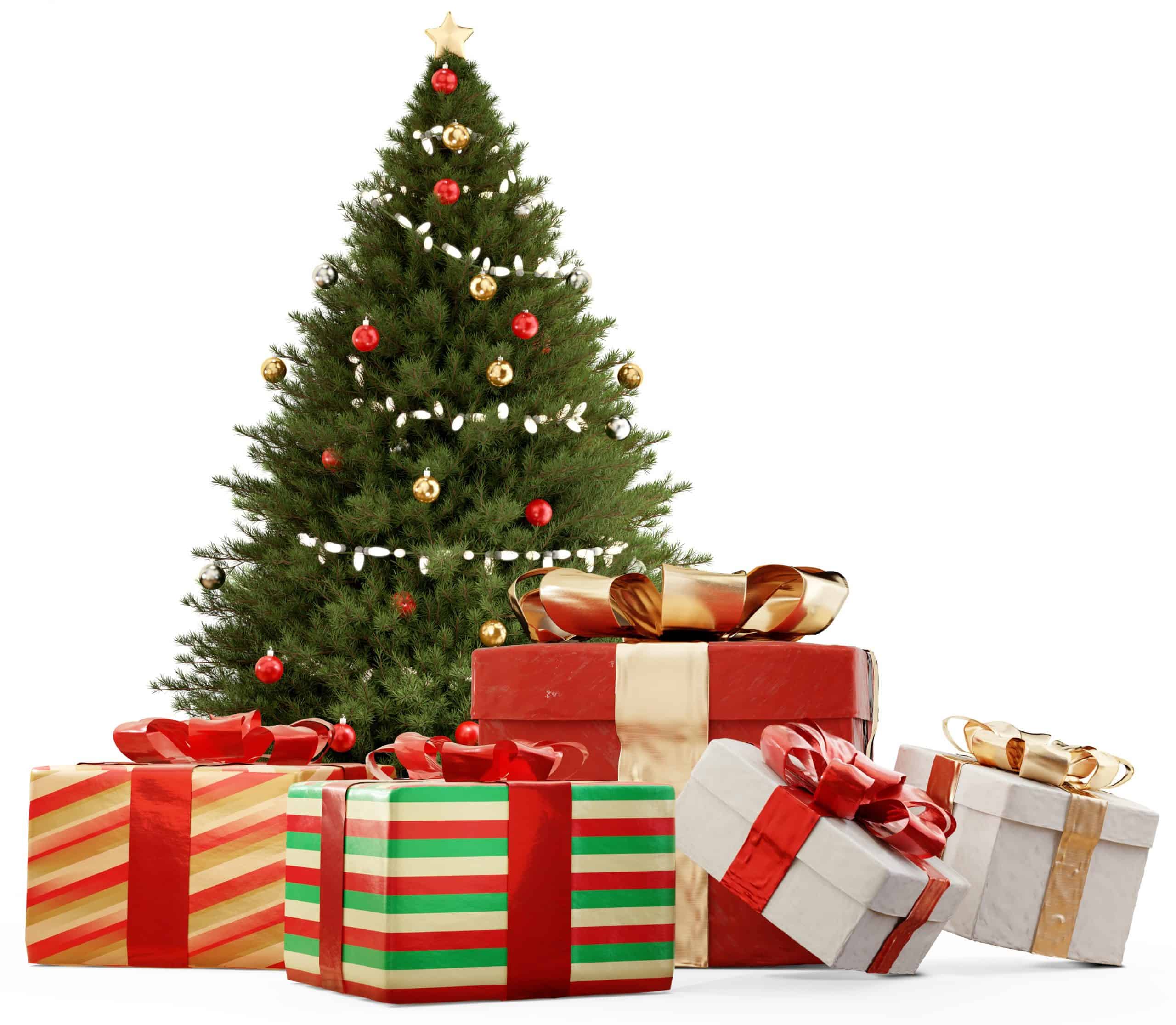 Weihnachtsbaum und Geschenke Weihnachtsbaum und Geschenke