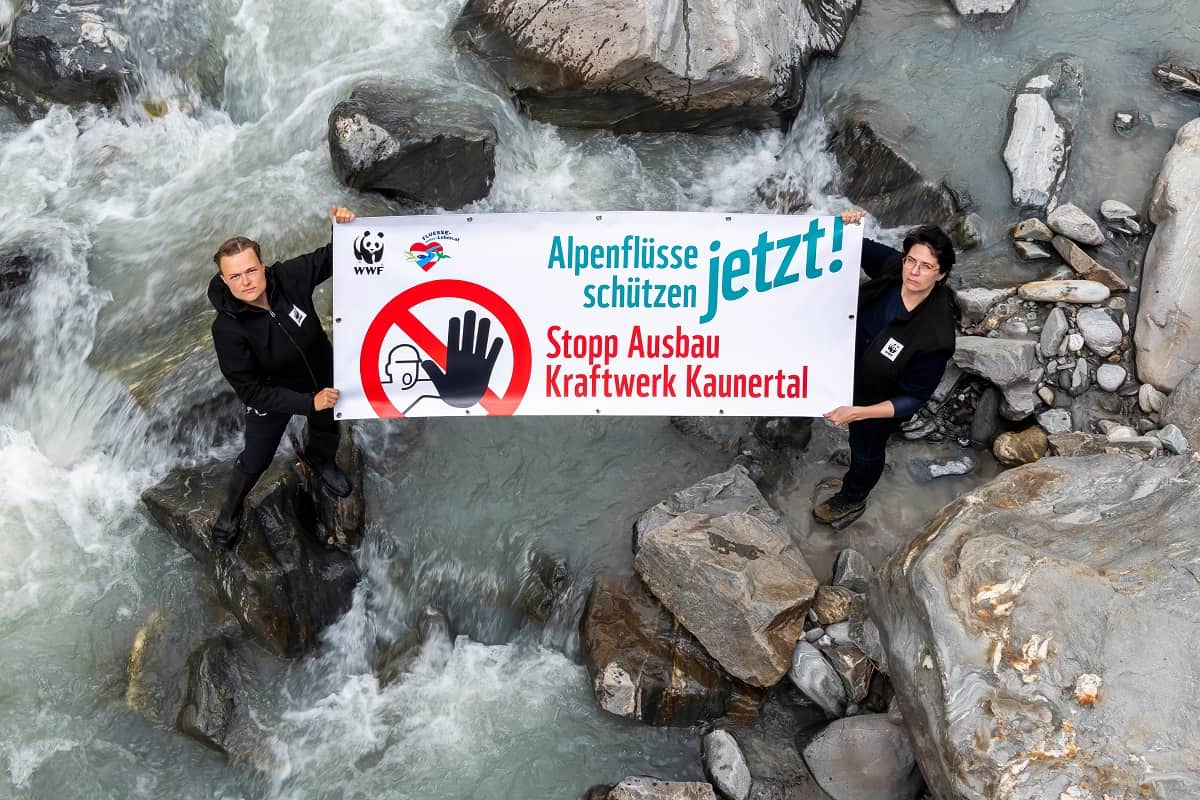 links: Marianne Götsch; rechts: Bettina Urbanek, Gurgler Ache - Kraftwerksausbau Kaunertal (c) Sebastian Frölich links: Marianne Götsch; rechts: Bettina Urbanek, Gurgler Ache - Kraftwerksausbau Kaunertal (c) Sebastian Frölich