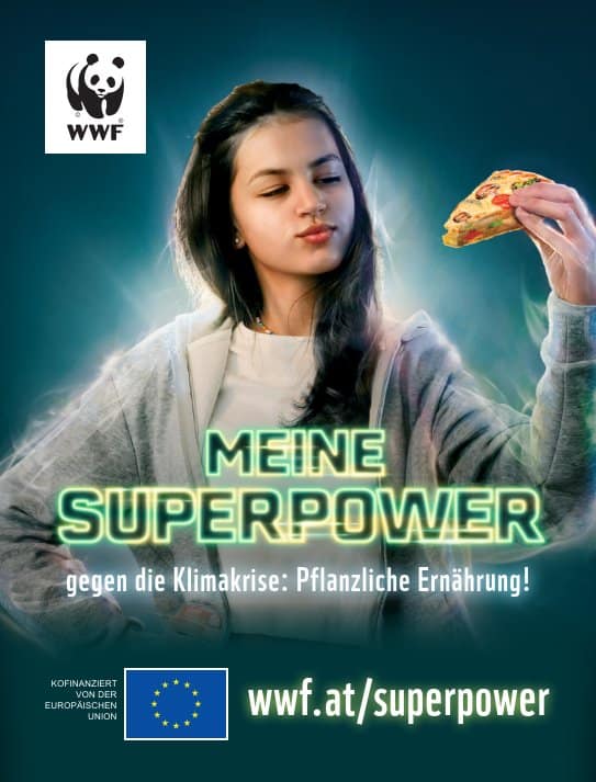 Kühlschrankmagnet der WWF Superpower Kampagne Kühlschrankmagnet der WWF Superpower Kampagne