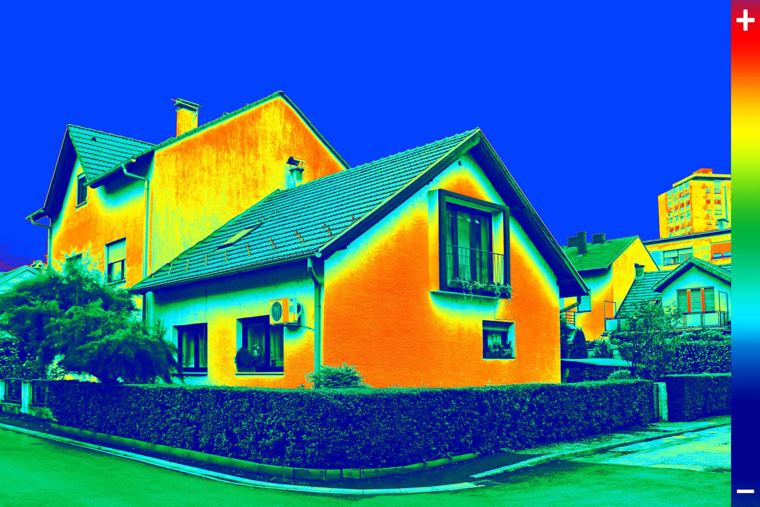 Thermovision image on House (c) adobestock smuki