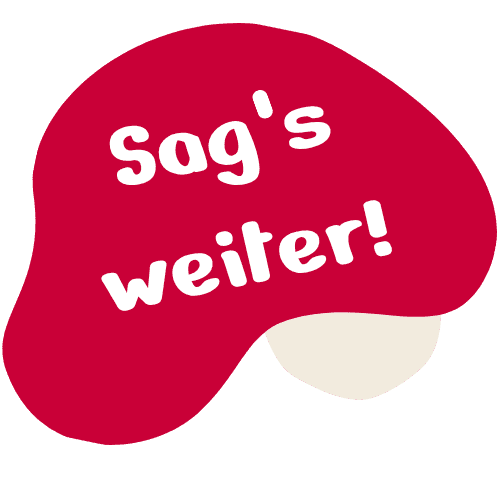 Roter Farbklecks mit dem Text Sag's weiter! (c) WWF Roter Farbklecks mit dem Text Sag's weiter!