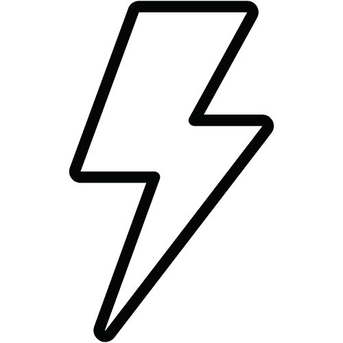 Icon mit Blitz