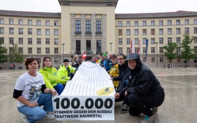 100.000 Unterschriften gegen den Ausbau Kraftwerk Kaunertal!