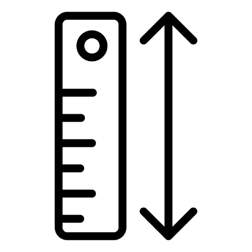 Icon mit Lineal