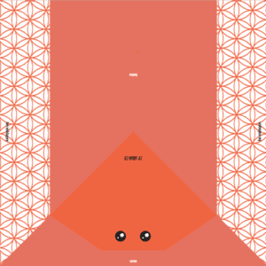 Krabben-Origami-Button