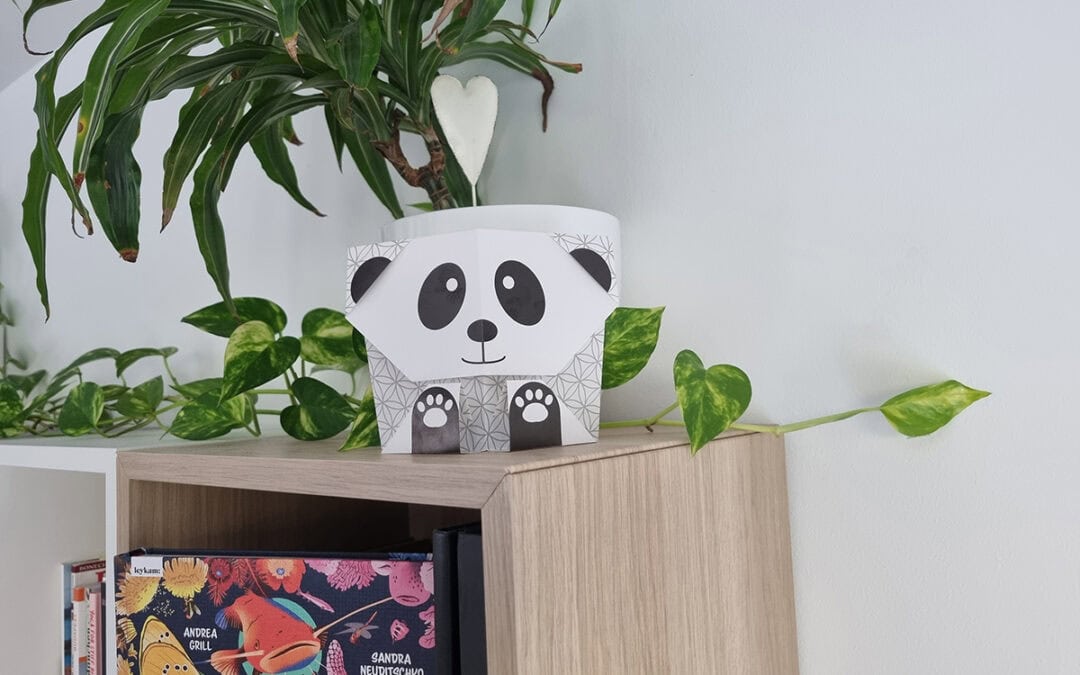 Basteltipp: Origami-Panda falten