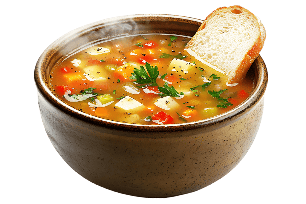 Gemüse Suppe in einer Schüssel