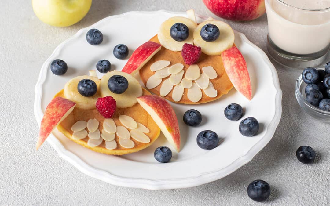 Rezept: Vegane Eulen-Pancakes