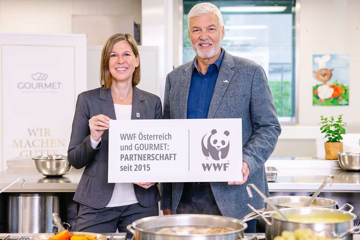WWF Österreich und GOURMET GEschäftsführung