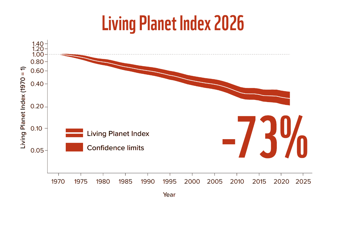 Living Planet Index 2026 (c) WWF Living Planet Index 2026